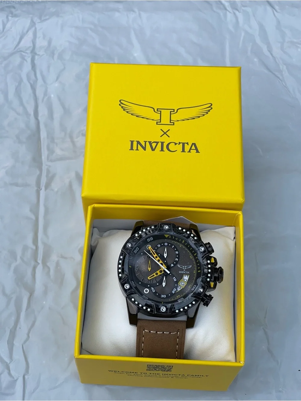 Invicta S1 Rally 1 by Invicta Men's Watch w/ Skeleton Dial - 50mm, Brown